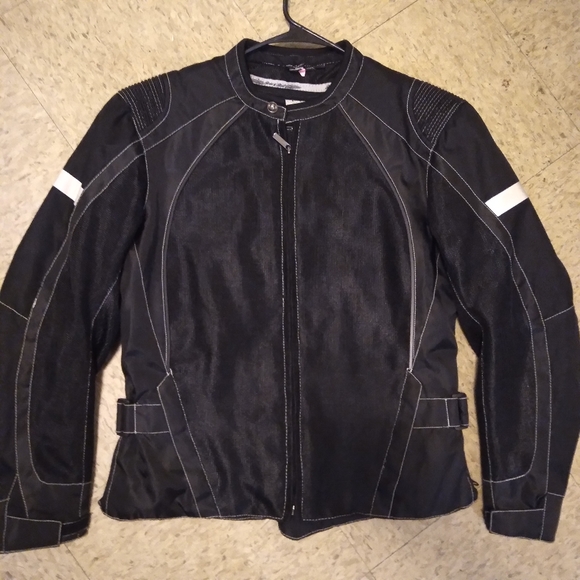 Street & Steel Black Open Road Mesh Motorcycle Unisex Jacket, Chaquita, … - Picture 2 of 14